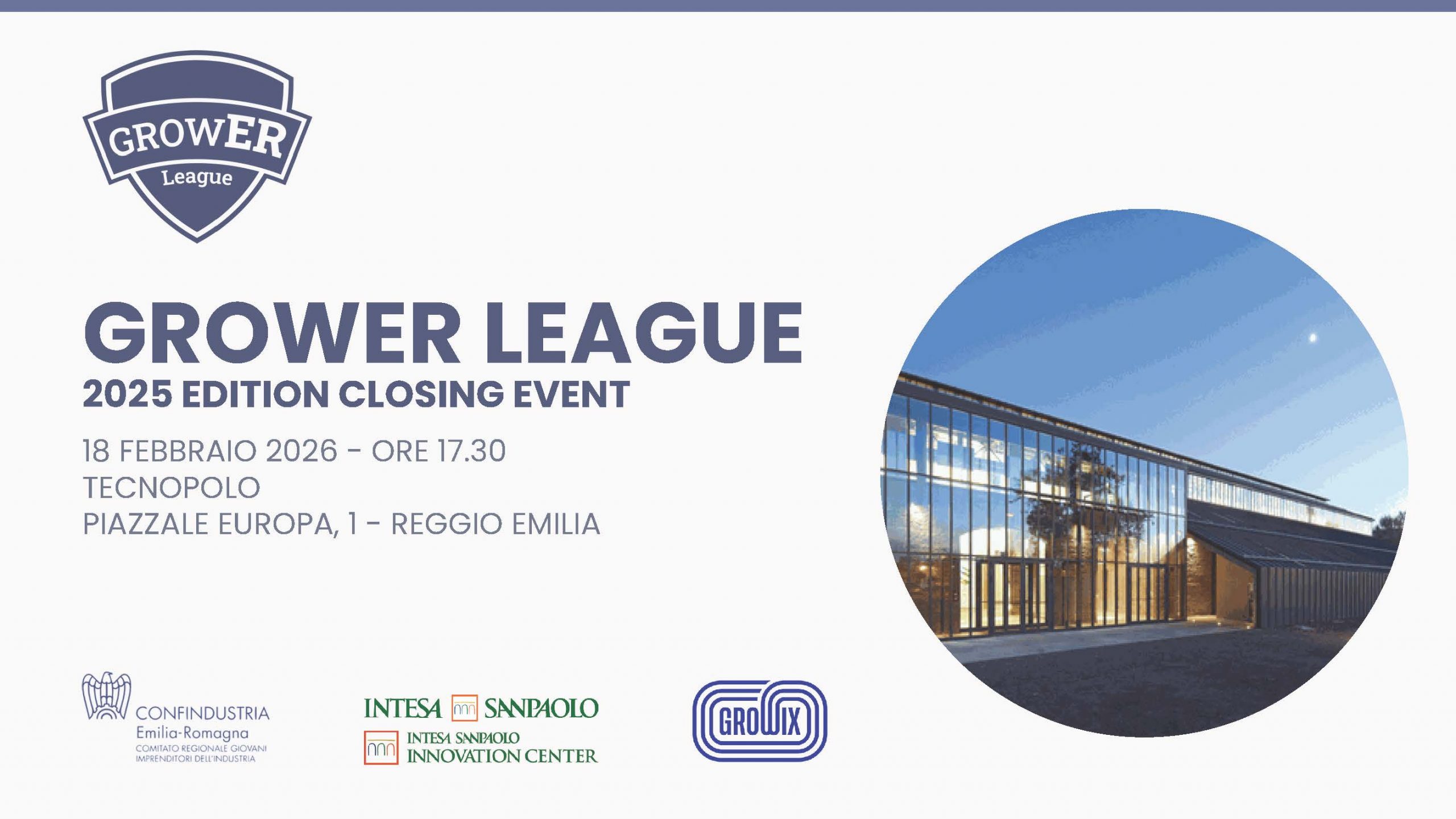 Scopri di più sull'articolo 18 febbraio 2026  Reggio Emilia | Closing event seconda edizione